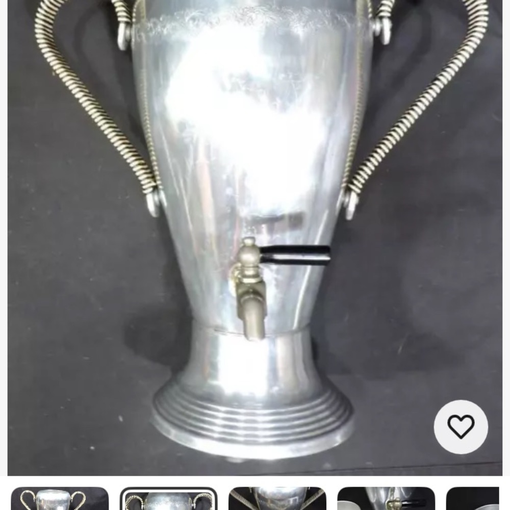 Silver plated Coffee & Tea Accessory with Curved Handles